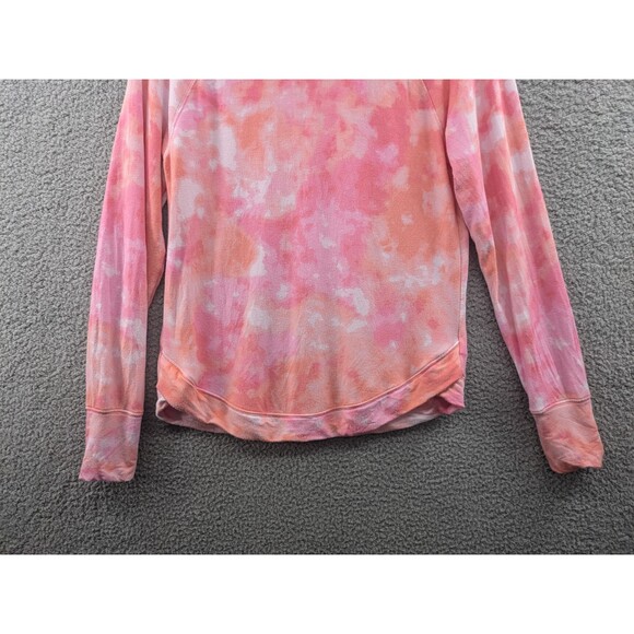 Athleta Mindset Positive Latitude Pink Tie Dye Sweatshirt Women's Small - Picture 3 of 9